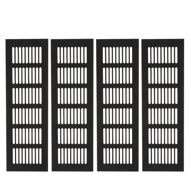 SHISUYAN 4 Pcs Grille d'Aération en Alliage d'Aluminium pour Meuble Armoire à Chaussures