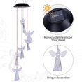 Solar Wind Chime Outside Color Changing Wind Chimes, LED Mobile Solar