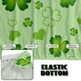 thumbnail image 5 of Xoenoiee Green Shamrock Heart Pattern Armless Futon Cover Super Stretch Futon Sofa Bed Slipcover St. Patrick's Day Decor with Non-Slip Elastic Bottom, Universal Sofa Mattress Covers Full Queen Size, 5 of 7