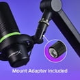 thumbnail image 5 of HyperX DuoCast – RGB USB Condenser Microphone for PC, PS5, PS4, Mac, Low-profile Shock Mount, Cardioid, Omnidirectional, Pop Filter, Gain Control, Gaming, Streaming, Podcasts, Twitch, YouTube, Discor, 5 of 13