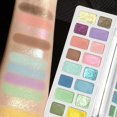 thumbnail image 3 of DIKALU 16-Color Eyeshadow Palette Pearlescent Matte In Cigarette Powder Light For Eye Makeup Shining Festival Eye Makeup Earth Gray Pink, 3 of 8