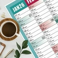 thumbnail image 4 of 2026 Large Wall Calendar, 12 Month Yearly Planner with Stickers, Academic Organizer for Home Office, 74x52 cm, Monthly Overview, 4 of 9