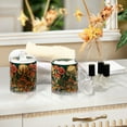 thumbnail image 4 of Yayeee 2 Pack Qtip Holder Bathroom Cotton Swab Canister with Lid Clear Dispenser Set, Floral Mushroom, 4 of 6