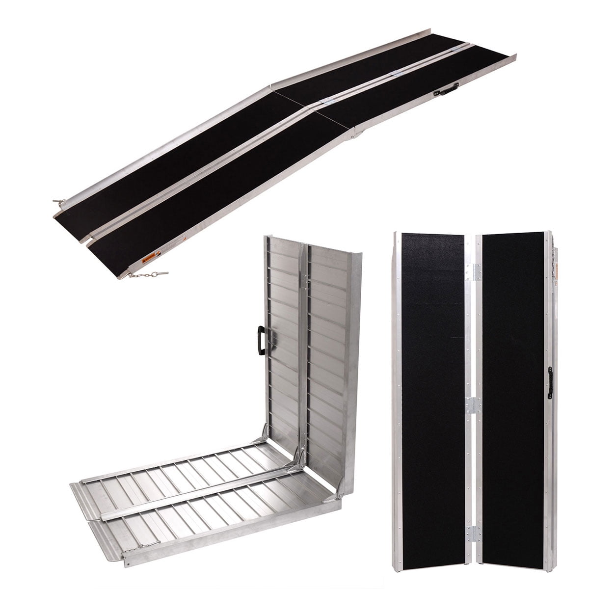 NuFazes 5' Aluminum Portable Folding Wheelchair Ramp Mobility Handicap