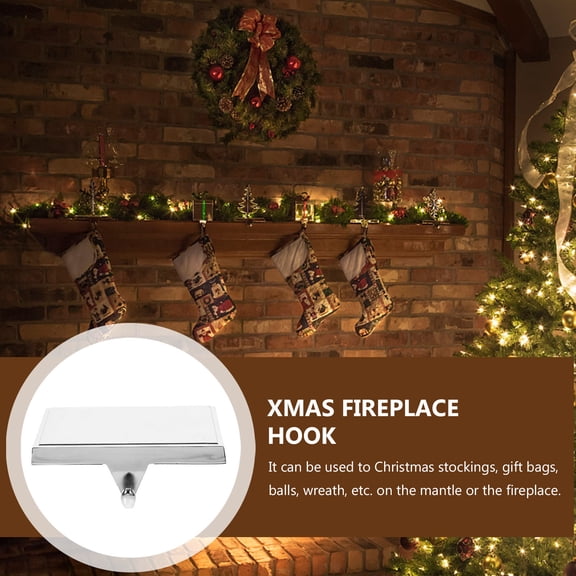 Raindrops Metal Christmas Stocking Holder for Hanging Stockings and Holiday Decorations