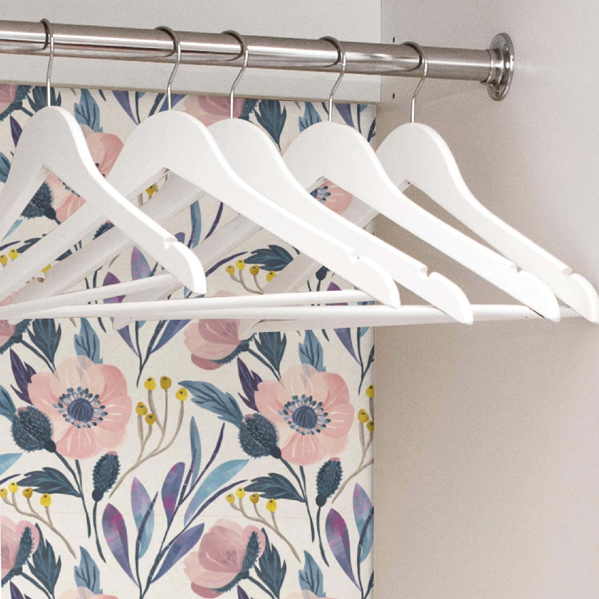 Main Street Floral 20.5 in x 16 ft Peel & Stick Self‑Adhesive Pink Wild Flower Wallpaper Roll (Covers 28.18 Sq ft)
