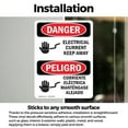 thumbnail image 3 of (2 Pack) Electrical Current Keep Away Bilingual OSHA Danger Sign, 3 of 7