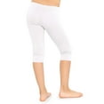 thumbnail image 3 of Stretch Is Comfort Girl's Knee-Length Leggings | Cotton Spandex | Child Size 4-16, 3 of 5