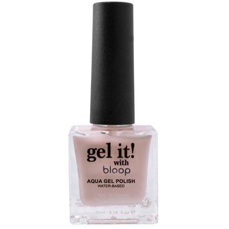 Bloop Aqua Gel Polish, Champagne Sky W104, Water based gel nail polish, 18 free, Non toxic, Alcohol free, Peel to remove, Cruelty free, 0.34 fl. oz. / 10ml