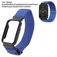 thumbnail image 3 of Braided  Strap, for Mi Band 7 Pro Adjustable Elastic Nylon  Wristband with Protective Frame, 3 of 8