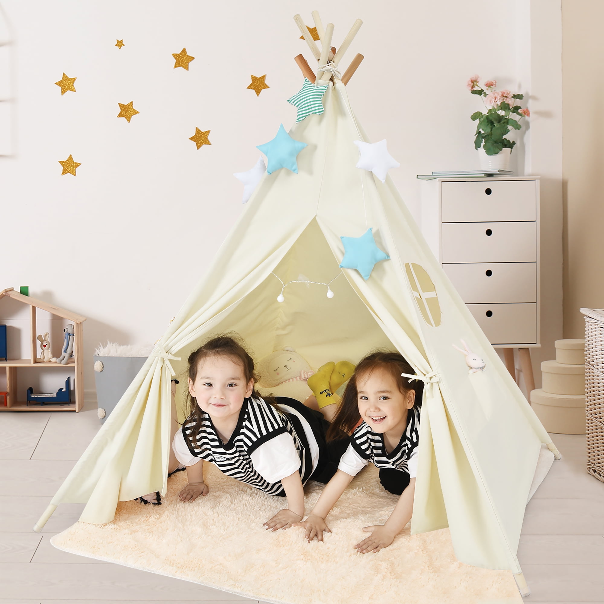 Birthday Gifts for Kids Kids Play Tent Space Teepee for Girls Boys Indoor and Outdoor Games for Family Fun 