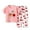 A-Pink, variant on Kid Girls Pajamas Set Cartoon Girls' Fashion Pajamas Set Pullover Top with Pants Kid Sleepwear Size 5-6 Years