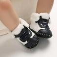 thumbnail image 4 of URMAGIC Prewalker Toddler Boots Premium Soft Anti-Slip Sole Warm Winter Boots for Infant Baby Girls 6-12 Months, 4 of 9
