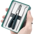 thumbnail image 6 of 3 Sets of Eagle Beak Beveled Nail Clippers for Men Women, Wide Jaw Opening Anti-Splash Slanted Nail Clipper for Thick Nails, Seniors & Ingrown Care (Green+Black), 6 of 8