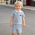 thumbnail image 5 of Shadoumai Toddler Boy Summer Outfits Summer Cartoon Print Crewneck T Shirt and Shorts Outfits Set Soft Pullover Tops Shorts 2 Piece Outfits Summer Clothes for Boys, 5 of 7