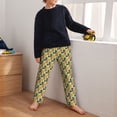 thumbnail image 5 of Susaid Monstera Leaves Print Soft Teen Sleep Pants, Long Pajama Bottoms with Two Pockets and Elastic Waist, Designed for Ages 5-16-Small, 5 of 6
