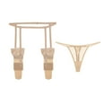thumbnail image 1 of Varsbaby String Aguichant Taille Basse Transparent et Ceinture à Bretelles et Bas pour Femmes, 1 of 4