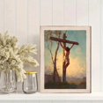 thumbnail image 2 of Qisvanset Crucifixion Jesus Christian Canvas Wall Art 15.75x11.81 Inches, 2 of 8