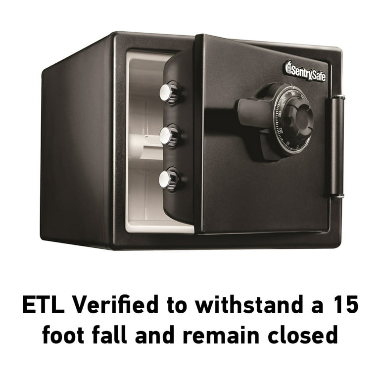 SentrySafe SF082CS Fire-Resistant Safe with Combination Lock, 0.82 
