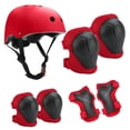 thumbnail image 1 of Casco Protección Kit Niños Rodilleras Y Muñequeras Y Coderas-Rojo, 1 of 5