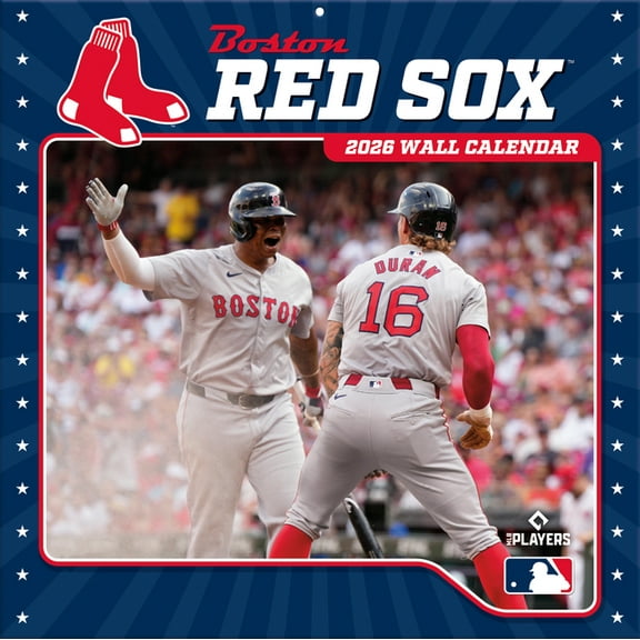 Boston Red Sox 2026 12x12 Team Wall Calendar, (Paperback)