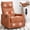 Orange, variant on Massage Chair Recliner with Heat, Swivel Rocking Chair Recliner with High Back, Manual Lazy Boy Recliners for Adults,Small Recliner Chair for Small Spaces, Living Room Bedroom, Fabric (Orange)