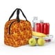 thumbnail image 5 of Fotbe Autumn Maple Leaf Pile Bolsa Térmica con Estampado y Forro de Aluminio Grueso Bolsa de Almuerzo con Bolsillo Frontal para Hombres y Mujeres, Ideal para Trabajo, Escuela, 5 of 8