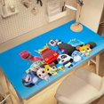 thumbnail image 3 of Babybus Baby Bus-themed extra-large Non-Slip Base leather Desk Table mat—versatile for computer desks, dining tables, and more.16"x32"(40X80cm）, 3 of 6