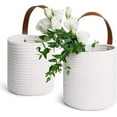 thumbnail image 2 of ZPAQI Imitation Rattan Weaving Planter Garden Flowerpot Wall Hanging Basket for Home, 2 of 21