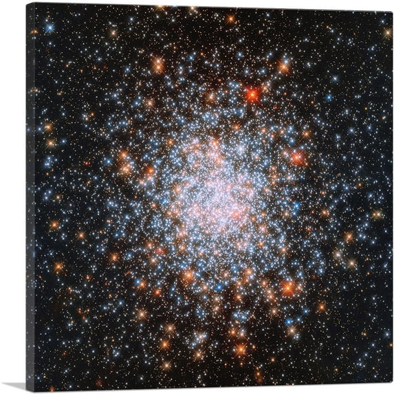 ARTCANVAS Star Cluster Hubble Telescope Millions of Solar Systems Canvas Art Print - Size: 26" x 26" (0.75" Deep)