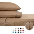 thumbnail image 1 of Juego de Sábanas Queen Size 2800 Hilos Extra Suave Premium Textura Flores Soft Nature, 1 of 5