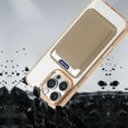 thumbnail image 3 of 2 in 1 Wallet Case for iPhone 15 Plus, Compatible with Magsafe Clear Shockproof Magnetic Phone Case with Card Holder Bumper Anti-Yellowing Protective Cover for iPhone 15 Plus,Desertgold, 3 of 8