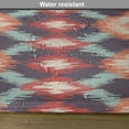 thumbnail image 6 of Ambesonne Ikat Place Mats Set of 4, Oriental Weaving Style, Standard Size, Red Orange Teal, 6 of 6