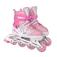 thumbnail image 3 of Patines en línea para niñas y niños, ligeros, con rodamientos de precisión incorporados Rosa M, 3 of 9