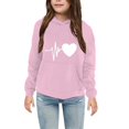thumbnail image 3 of Mercatoo Boys Girls Sweatshirts Hoodies Kids Valentines Day Outfit Graphic Sweatshirt Long Sleeve Hooded Pullover Tops Clothes, 3 of 3