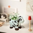 thumbnail image 4 of JJKBVCLO Mignon Vache Animal Résine en Forme de Vache Petite Succulente Convient pour Mini et Cactus Jardin en Pot, 4 of 6