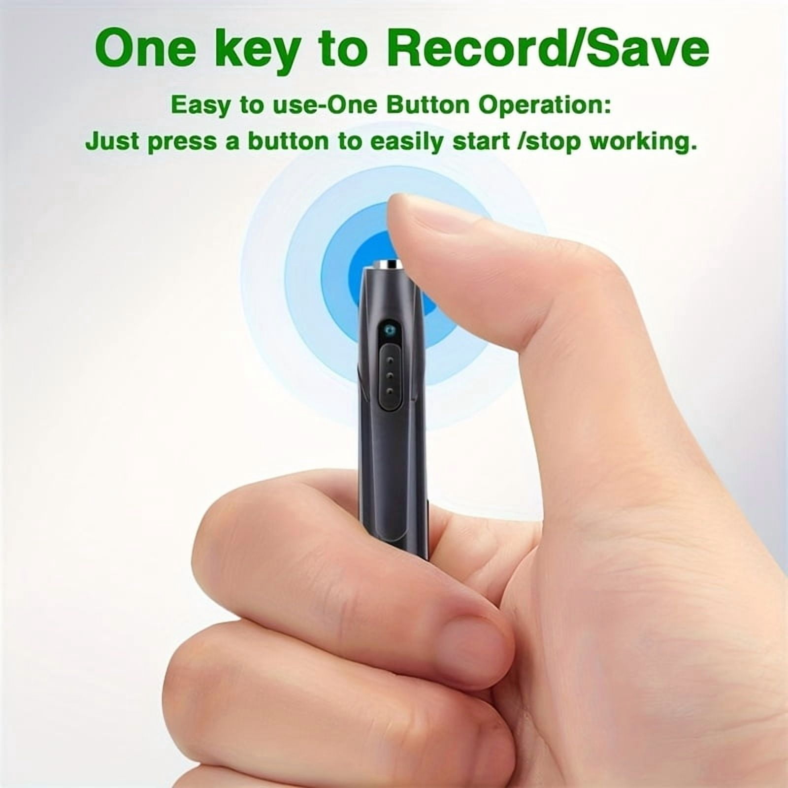 32GB Portable USB MP3 Player & Voice Recorder Pen, 1080P HD Body Camera with Touch CONTROL, for Conference, Lecture, Indoor/Outdoor Security Recording