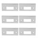 thumbnail image 2 of 6 placas de refuerzo para cerraduras de puerta: placas de refuerzo de acero inoxidable para puertas interiores de madera con hebilla de bloqueo de cerrojo., 2 of 5
