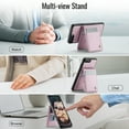 thumbnail image 2 of for iPhone 8 Plus/7 Plus Case with RFID Blocking Card Holder iPhone 8 Plus/7 Plus Case Magsafe Compatible Phone case Kickstand Wallet 2 in 1 Detachable Magnetic Leather Cover for Men Women, Pink, 2 of 10