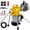 Yellow, variant on Soonbuy GQ-75 Electric Drain Cleaner Machine, 82FT Auto-Feed Drain Auger Sewer Snake (66 ft x 3/4" + 16 ft x 3/5"), 500W 400 RPM Portable Drain Drill with 6 Knife Heads for 3/4"-4" Pipes