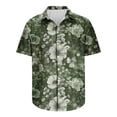 thumbnail image 5 of GERsome Men's Hawaiian Shirts Short Sleeve Tropical Vacation Button Down Beach Floral Shirts S-3XL, 5 of 5