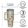 thumbnail image 4 of OBREWU Pioneer Flower Tumbler with Handle and Lid,40oz Pioneer Flower Double Wall Vacuum Insulated Tumbler,Pioneer Flower Cups Gift for Women and Men, 4 of 7