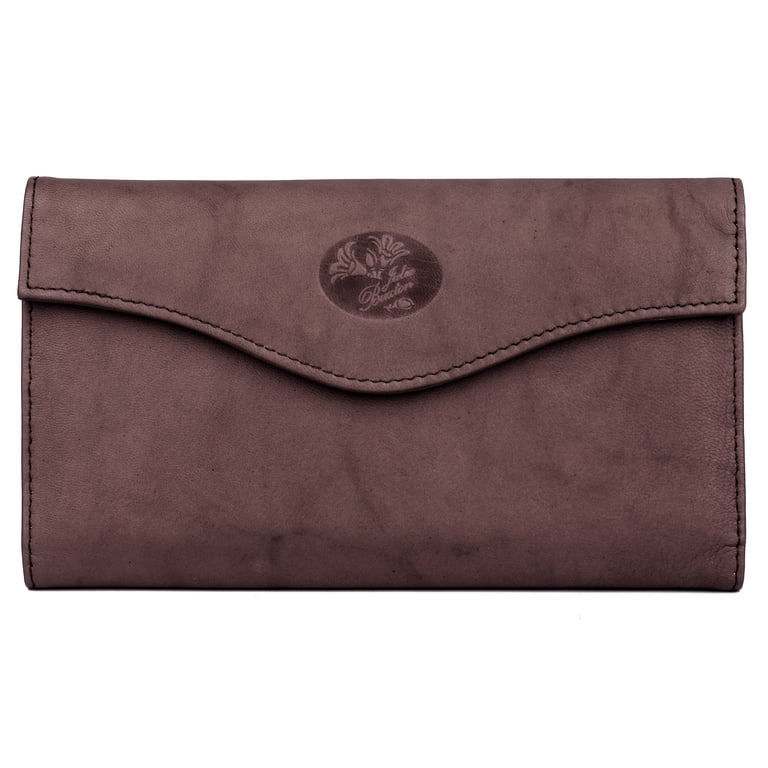 Julia Buxton Heiress Organizer Clutch, Mahogany Leather photo 1