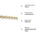 thumbnail image 5 of 6 Light Bathroom Vanity Light Modern Gold Crystal Bathroom Lighting Fixtures Over Mirror, 5 of 5
