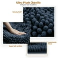 thumbnail image 6 of 3 Pieces Bathroom Rugs Set Ultra Soft Non Slip and Absorbent Chenille Bath Rug, Navy Blue Plush Bath Mats for Tub, Shower, Bathroom, 6 of 9