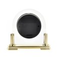 thumbnail image 4 of Wm.Widdop Glass Mantel Clock 2 Tone Dial Gold Stand, 4 of 6