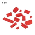 thumbnail image 3 of Unique Bargains 65 Pcs Capuchon de Conduit de Port d'Ordinateur Portable 13 Types de Prises Capuchon pour Portable Ordinateur Portable PC Ordinateur, USB/VGA/Prises Audio/SD, Rouge, 3 of 7