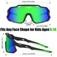 thumbnail image 3 of Gafas de sol X-TIGER para niños polarizadas UV400 para niños y niñas de 8 a 14 años, 3 of 8