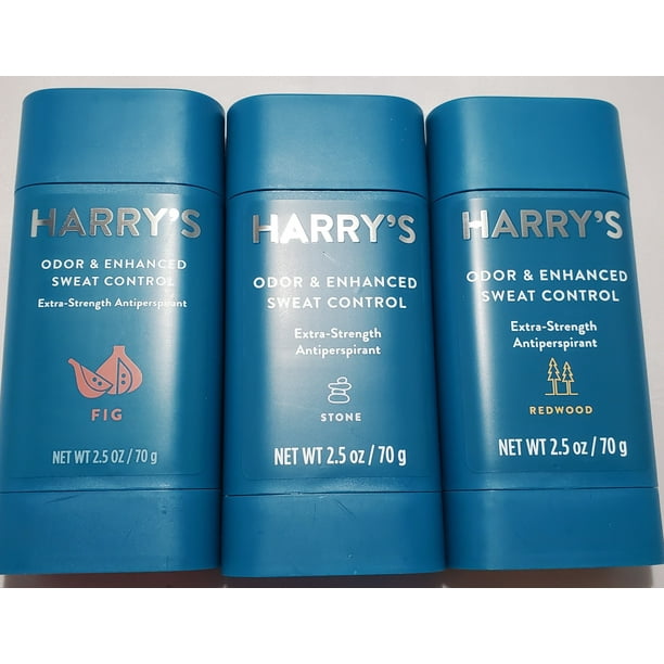 Harry's Extra Strength Antiperspirant 3 Pack Stone, Fig, & Redwood