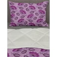 thumbnail image 3 of Purple Comforter & Sham Bedding Set, Floral Composition Damask Inspired Illustration of Nature Victorian, 3 pcs Duvet Set Microfiber Filling Quilt, 5 Sizes, Purple Lilac Dark Purple, by Ambesonne, 3 of 4